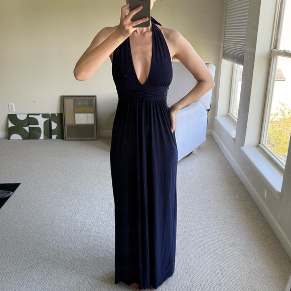 T-BAGS LOS ANGELES - Halter Maxi Dress - Picture 1 of 8